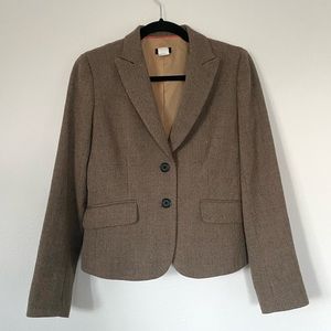 J. Crew Wool Tweed Blazer Jacket Size 2